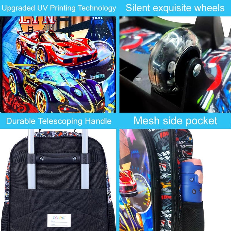 UFNDC Kids Suitcase for Boys, Suspension Bridge Racing Luggage with Wheels，Travel Carry on for Children Toddler Elementary - Image 5